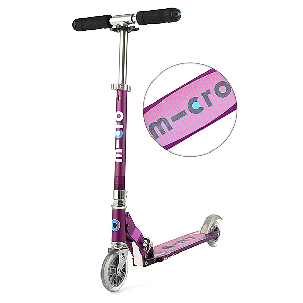 micro Kinder-Scooter MICRO SPRITE – SPECIAL EDITION gestreift in pink