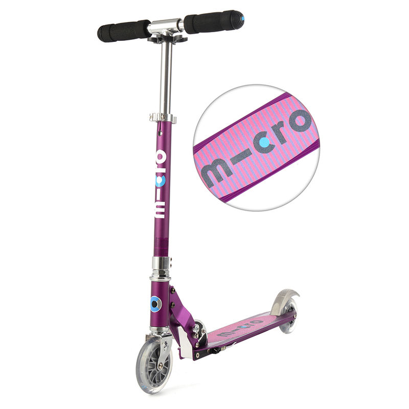 Kinder-Scooter MICRO SPRITE – SPECIAL EDITION gestreift in pink