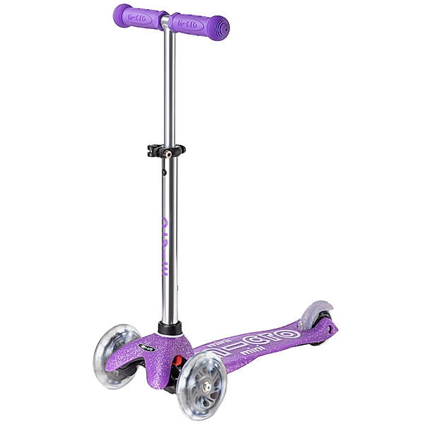 micro Kinder-Scooter MINI MICRO DELUXE FAIRY GLITTER LED in purple