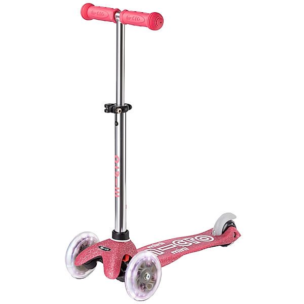 micro Kinder-Scooter MINI MICRO DELUXE FAIRY GLITTER LED in pink