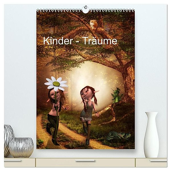 Kinder - Träume (hochwertiger Premium Wandkalender 2024 DIN A2 hoch), Kunstdruck in Hochglanz, Susann Pählike