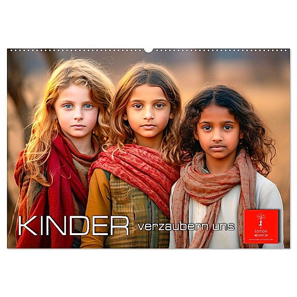 Kinder verzaubern uns (Wandkalender 2024 DIN A2 quer), CALVENDO Monatskalender, Calvendo, Peter Roder