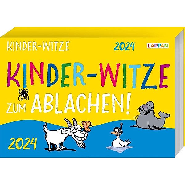 Kinder-Witze zum Ablachen! 2024: Mein Kalender für jeden Tag