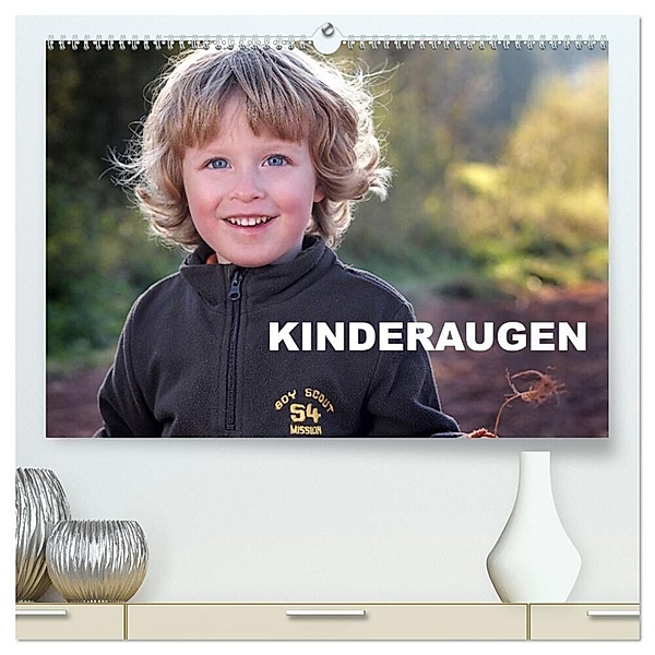 Kinderaugen / Geburtstagskalender (hochwertiger Premium Wandkalender 2024 DIN A2 quer), Kunstdruck in Hochglanz, Karl-Hermann Meinert