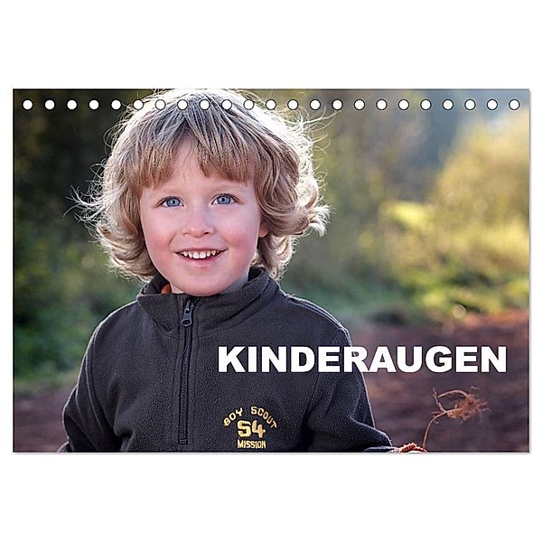 Kinderaugen / Geburtstagskalender (Tischkalender 2024 DIN A5 quer), CALVENDO Monatskalender, Karl-Hermann Meinert