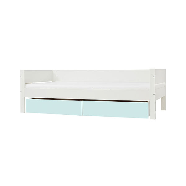 Manis-h Kinderbett HUXIE AFROS II 90 x 200 cm (Farbe: White/ Azur Mint)