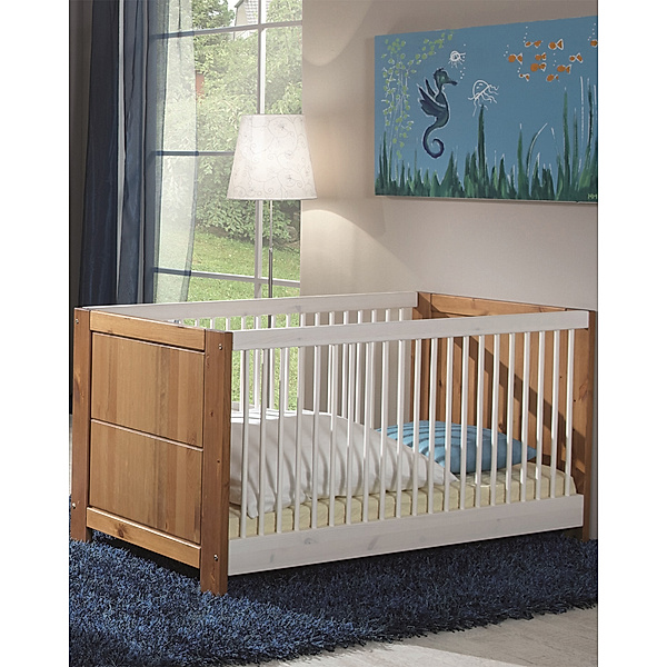 INFANSKIDS Kinderbett VITA 70 x 140 cm (Farbe: weiß/provence)