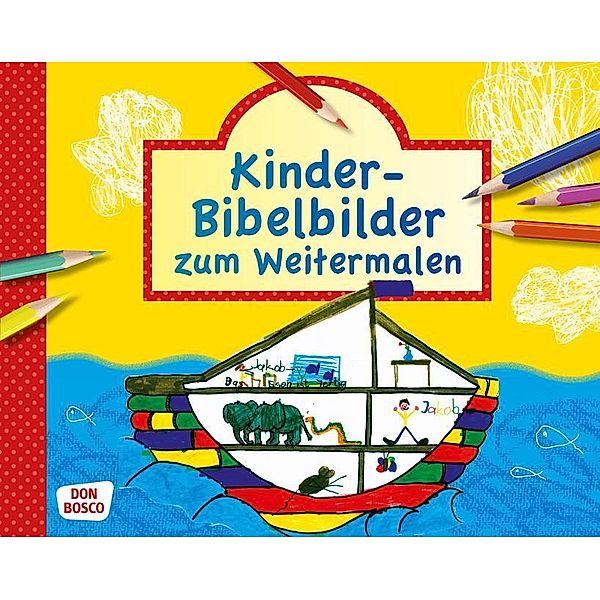 Kinderbibelbilder zum Weitermalen