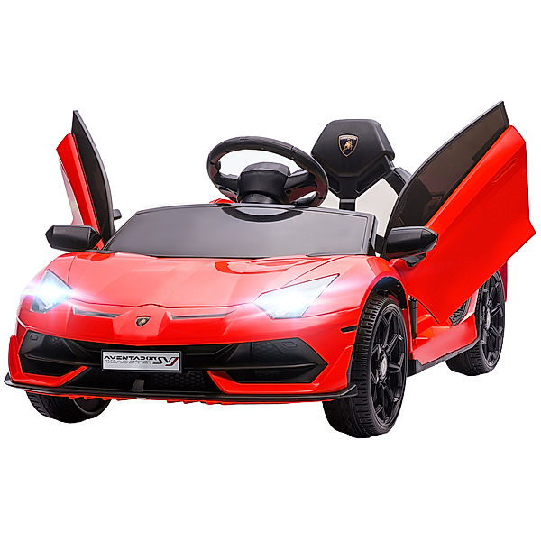 Homcom Kinderfahrzeug mit MP3 und Flügeltüren rot (Farbe: rot)