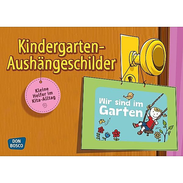 Kindergarten-Aushängeschilder, 14 farbige Aushängeschilder