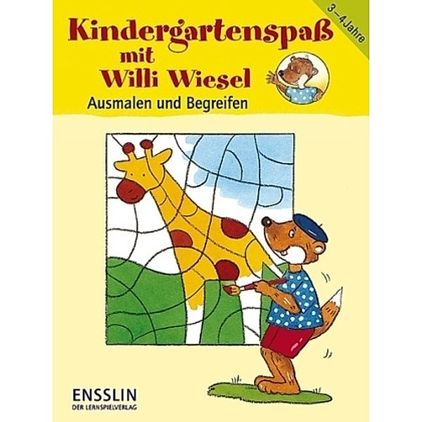 Kindergartenspaß mit Willi Wiesel: Ausmalen und Begreifen