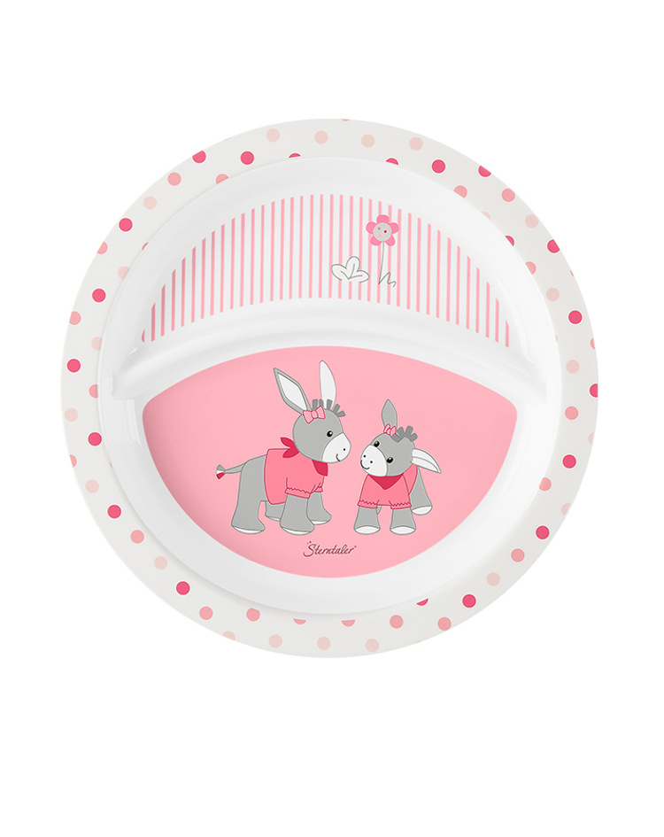 Kindergeschirr-Set 4-teilig kaufen EMMI in weiß rosa GIRL