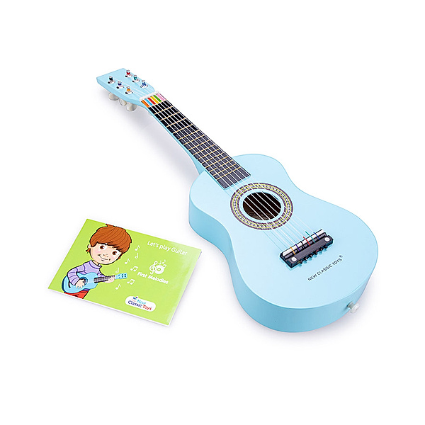 New Classic Toys Kindergitarre in blau