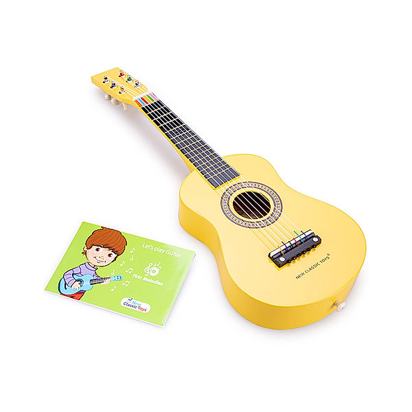 New Classic Toys Kindergitarre in gelb