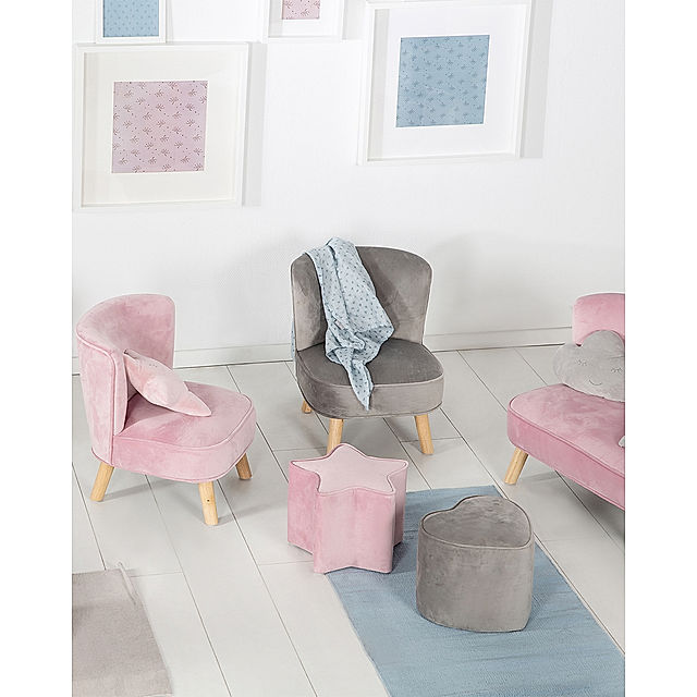 Kinderhocker Sternform LIL SOFA Farbe: mauve kaufen