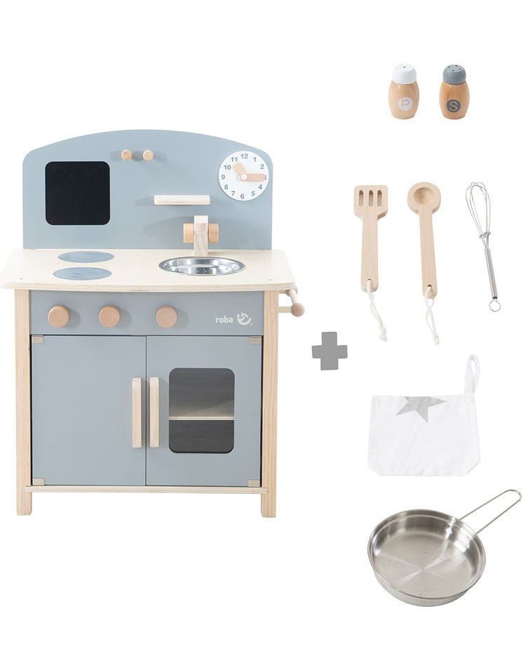 Kinderküche Holz Farbe: grau kaufen | tausendkind.de