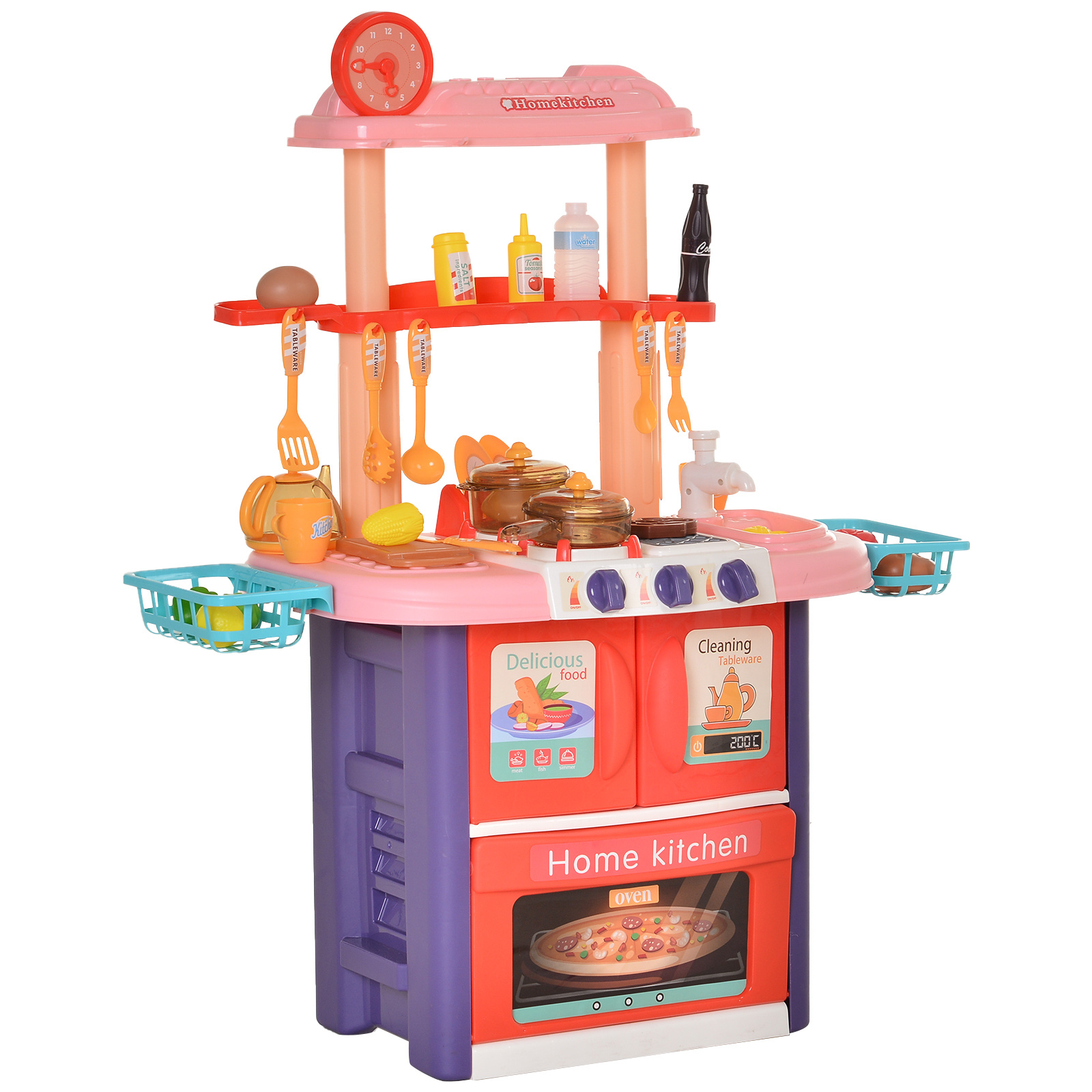Toaster Holzspielzeug Kinderküche Spielküche Kaufladen Zubehör 10teilig Spielset 
