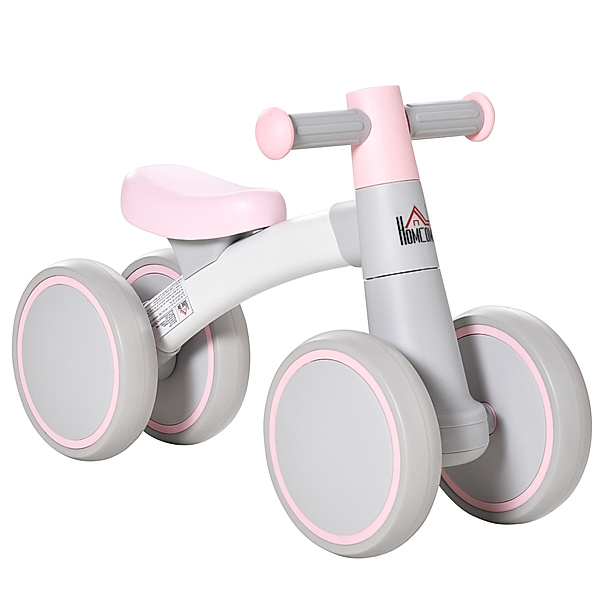 Homcom Kinderlaufrad mit Aluminiumlegierung und Rückstoßdämpfung (Farbe: rosa)