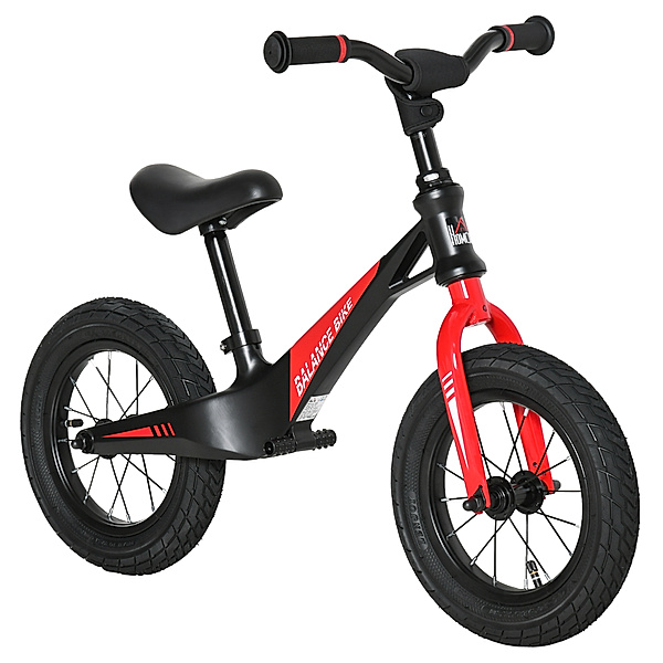 Homcom Kinderlaufrad mit Stahlrahmen schwarz (Farbe: schwarz)