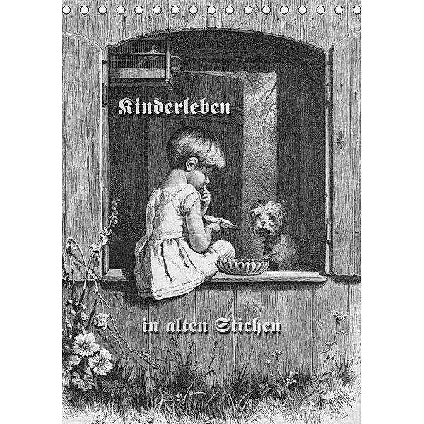 Kinderleben in alten Stichen (Tischkalender 2017 DIN A5 hoch), Martina Berg