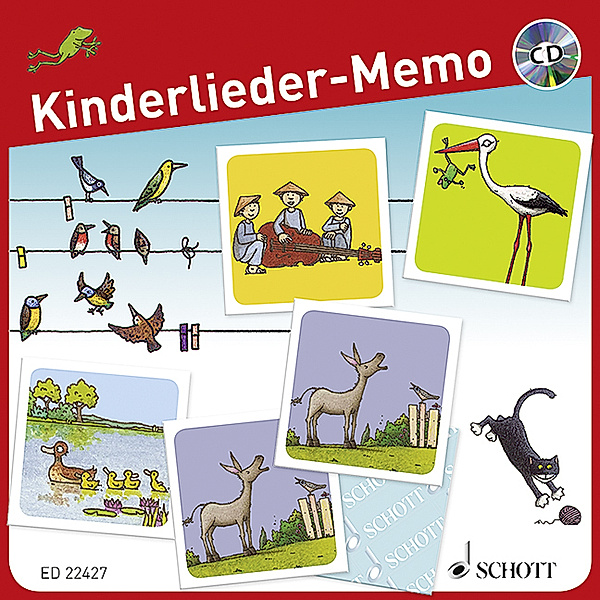 Schott Music, Mainz Kinderlieder-Memo (Kinderspiel) + Audio-CD