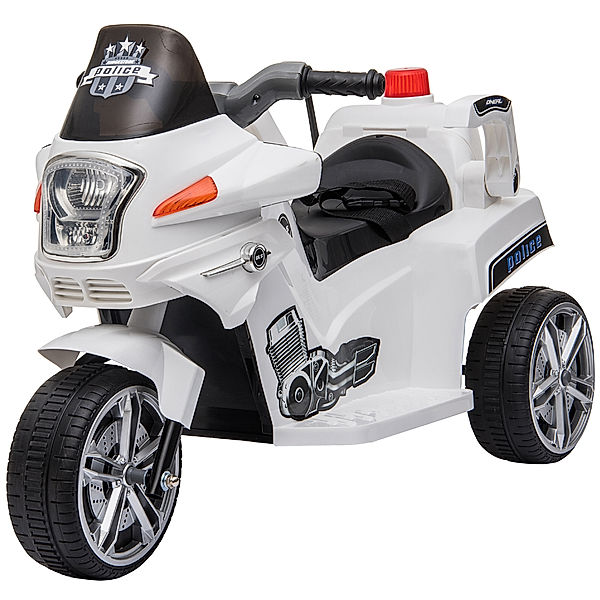 Homcom Kindermotorrad Police (Farbe: weiß)