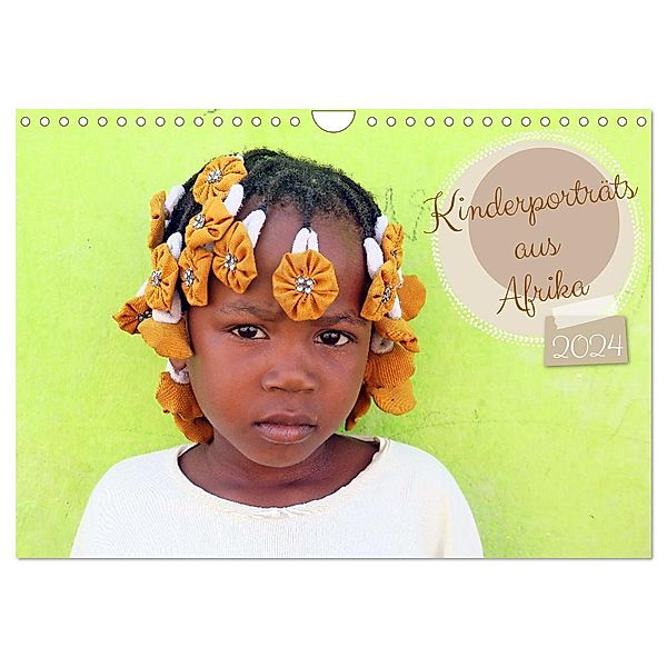 Kinderporträts aus Afrika (Wandkalender 2024 DIN A4 quer), CALVENDO Monatskalender, Gabriele Gerner