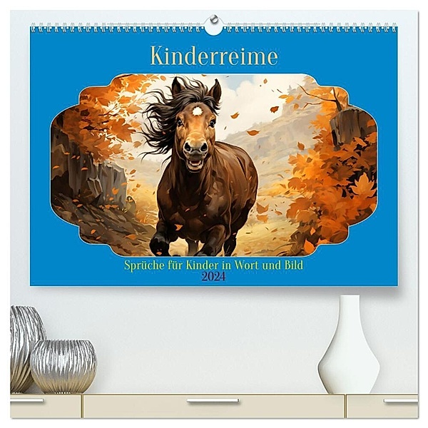 Kinderreime (hochwertiger Premium Wandkalender 2024 DIN A2 quer), Kunstdruck in Hochglanz, Cathrin Illgen