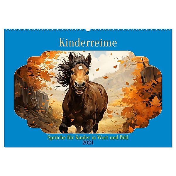 Kinderreime (Wandkalender 2024 DIN A2 quer), CALVENDO Monatskalender, Cathrin Illgen