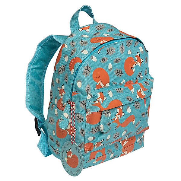 REX London Kinderrucksack RUSTY THE FOX (21x28x10) in hellblau