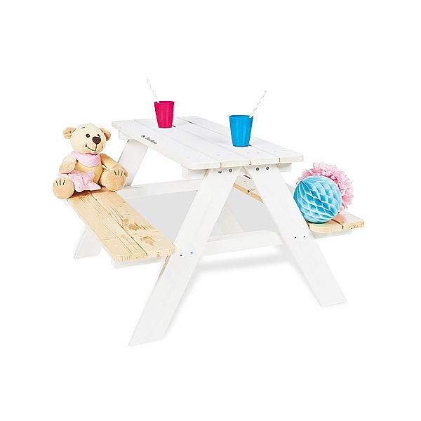 Pinolino Kindersitzgarnitur Nicki für 4 (Farbe: weiß)