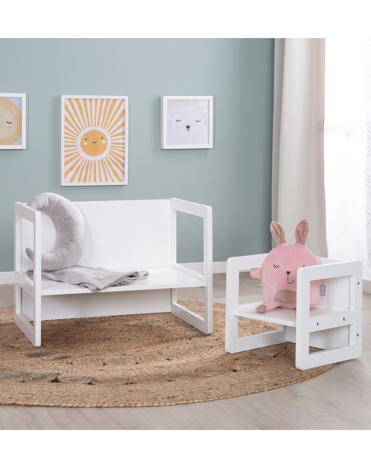 Kindersitzgruppe 3in1 Farbe: weiß kaufen