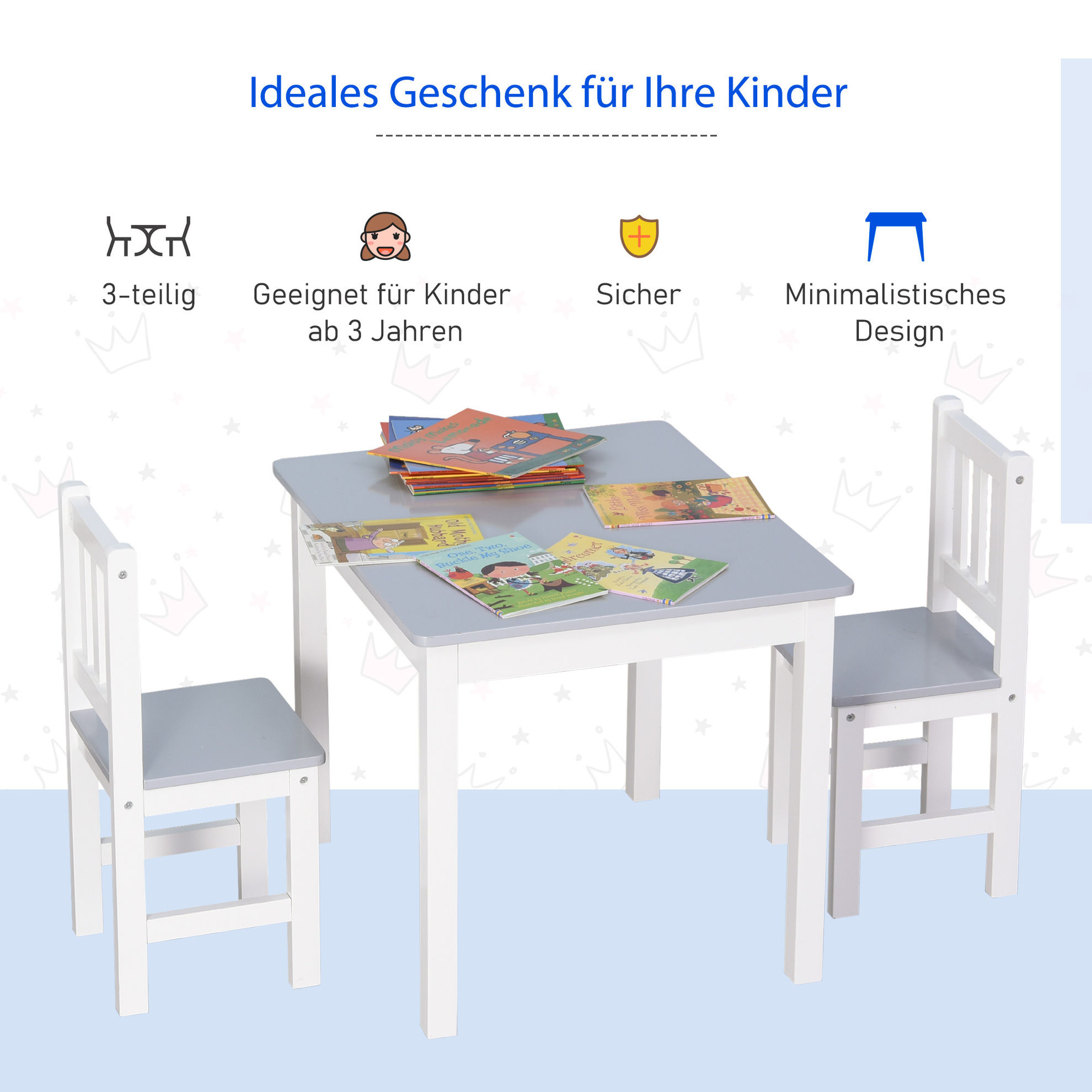 Kindersitzgruppe als 3-teiliges Set bestellen