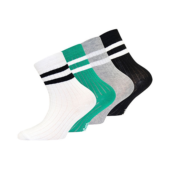 ewers Kindersocken RIPPE COLOUR 4er Pack in multi/grün