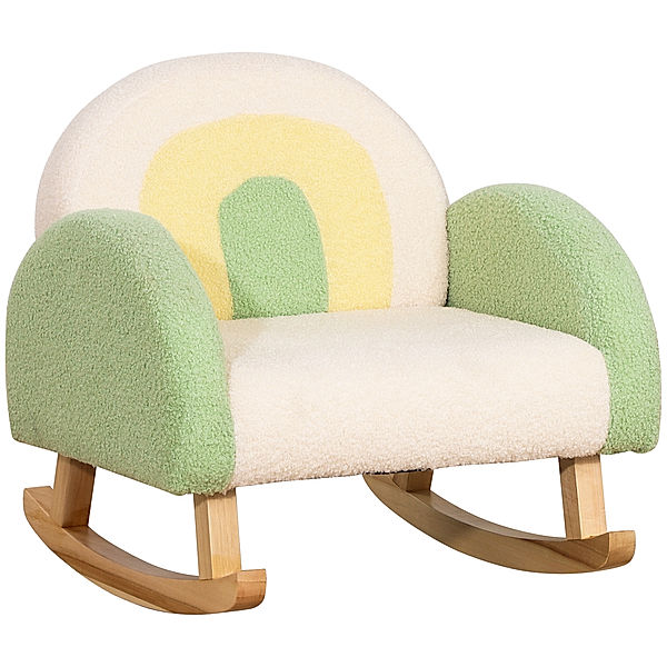 Homcom Kindersofa mit Schaukelfunktion (Farbe: grün)