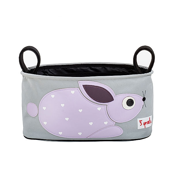 3 sprouts Kinderwagen-Tasche RABBIT in grau