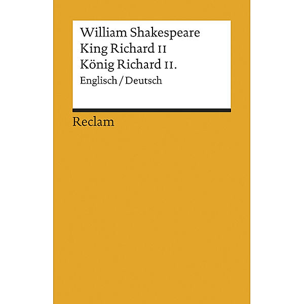 King Richard II / König Richard  II., William Shakespeare