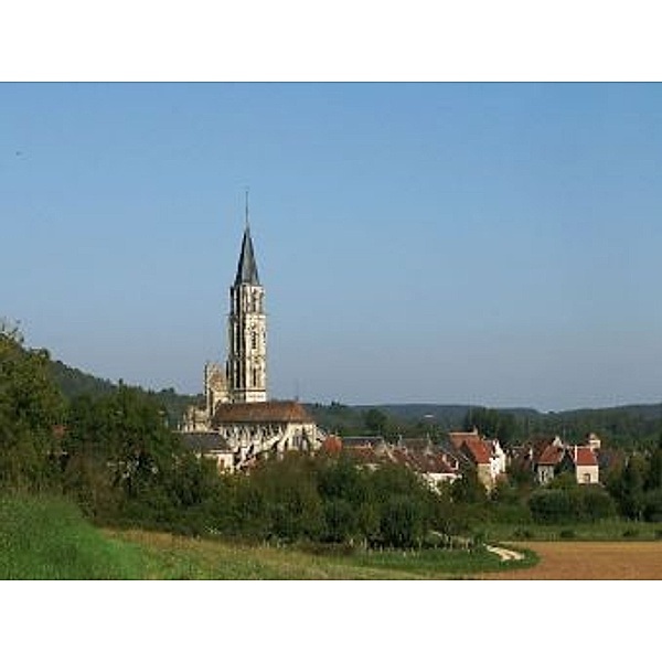 Kirche Dorf Burgund - 100 Teile (Puzzle)