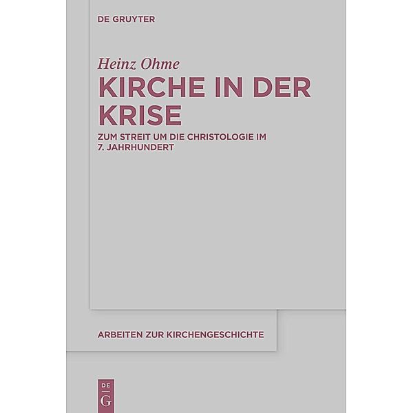 Kirche in der Krise, Heinz Ohme