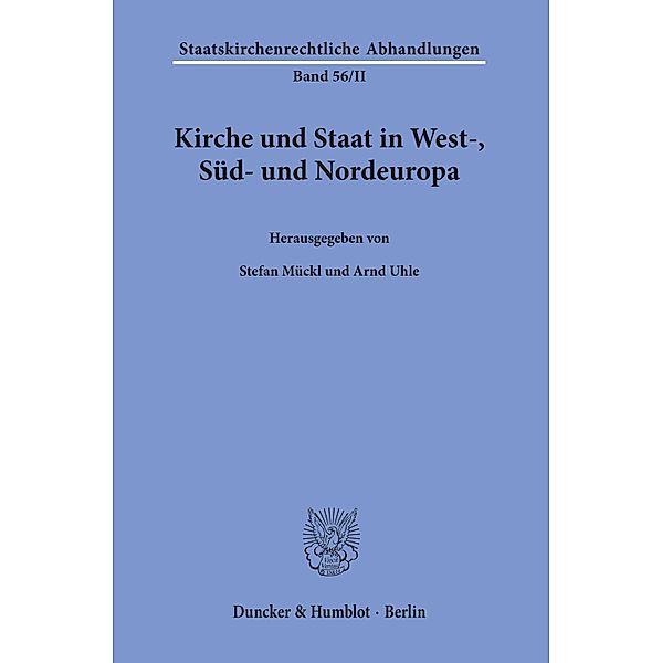 Kirche und Staat in West-, Süd- und Nordeuropa.