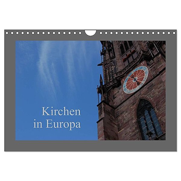 Kirchen in Europa (Wandkalender 2024 DIN A4 quer), CALVENDO Monatskalender, Dietmar Falk