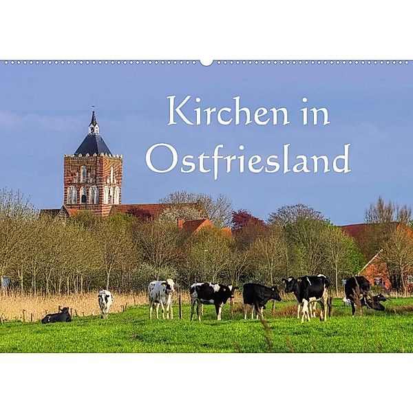 Kirchen in Ostfriesland (Wandkalender 2023 DIN A2 quer), LianeM