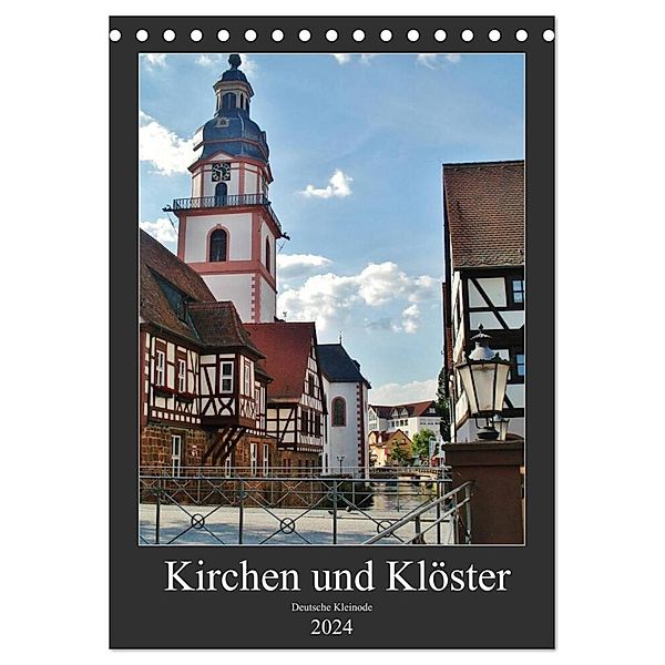 Kirchen und Klöster deutsche Kleinode (Tischkalender 2024 DIN A5 hoch), CALVENDO Monatskalender, Andrea Janke