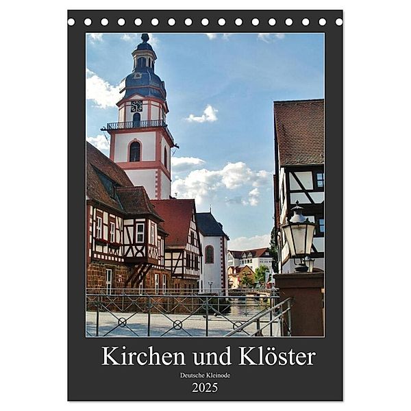 Kirchen und Klöster deutsche Kleinode (Tischkalender 2025 DIN A5 hoch), CALVENDO Monatskalender, Calvendo, Andrea Janke
