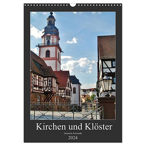 Kirchen und Klöster deutsche Kleinode (Wandkalender 2024 DIN A3 hoch), CALVENDO Monatskalender, Andrea Janke