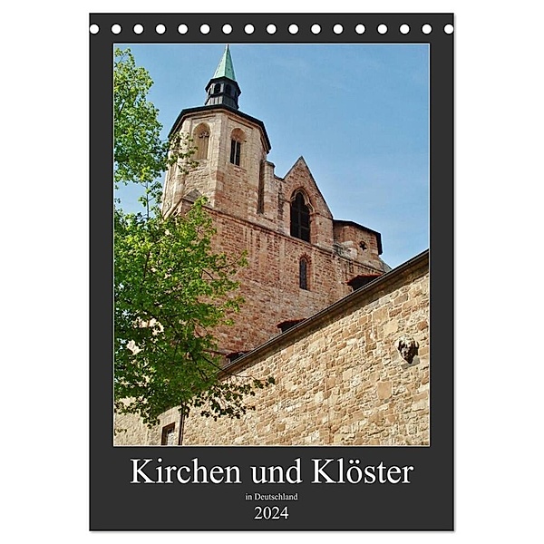 Kirchen und Klöster in Deutschland (Tischkalender 2024 DIN A5 hoch), CALVENDO Monatskalender, Andrea Janke