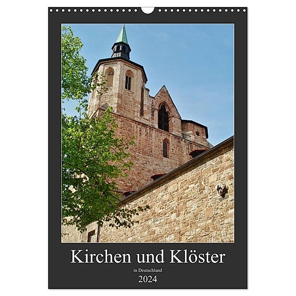 Kirchen und Klöster in Deutschland (Wandkalender 2024 DIN A3 hoch), CALVENDO Monatskalender, Andrea Janke