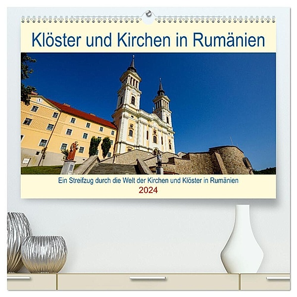 Kirchen und Klöster in Rumänien (hochwertiger Premium Wandkalender 2024 DIN A2 quer), Kunstdruck in Hochglanz, Roland Brack