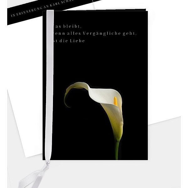 Kirchenheft Calla, Klappkarte hoch (151 x 214mm)