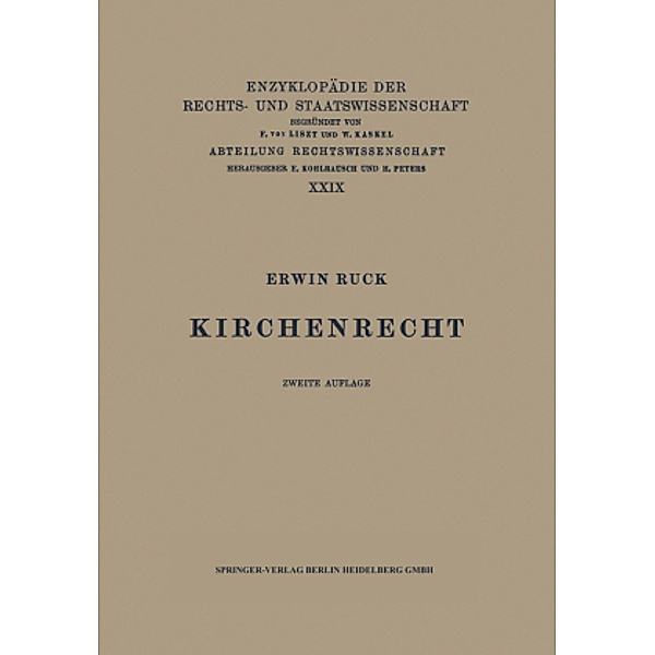 Kirchenrecht, Erwin Ruck